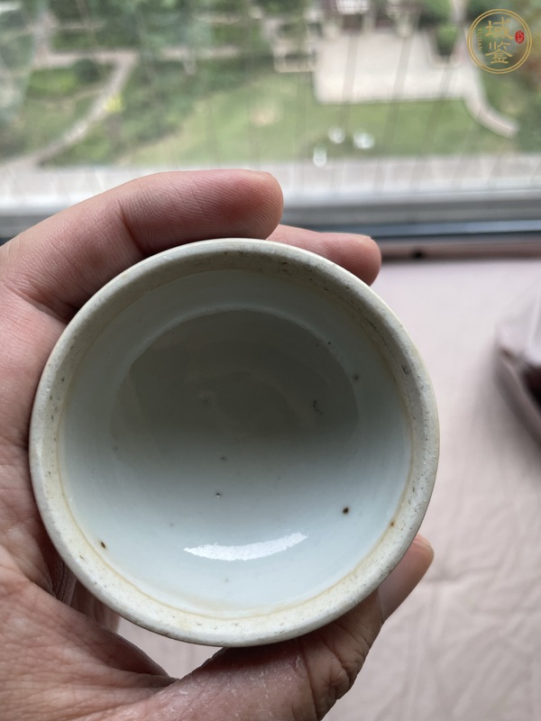 古玩陶瓷清光緒粉彩山水高士圖蓋罐真品鑒賞圖