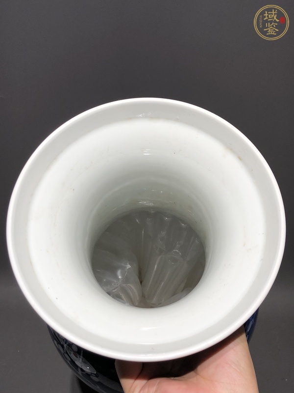 古玩陶瓷青花冰梅瓶真品鑒賞圖