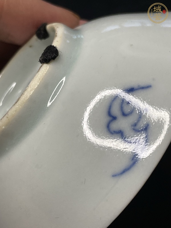 古玩陶瓷青花牧牛圖盤真品鑒賞圖