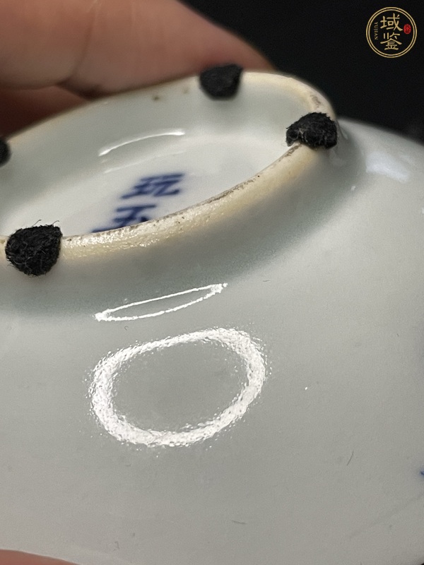 古玩陶瓷青花牧牛圖盤真品鑒賞圖