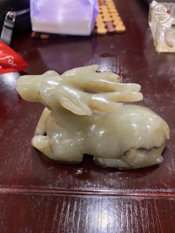 古玩玉器做舊仿古“玉鹿”擺件真品鑒賞圖
