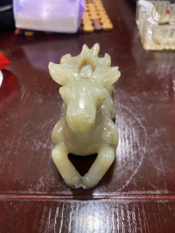 古玩玉器做舊仿古“玉鹿”擺件真品鑒賞圖