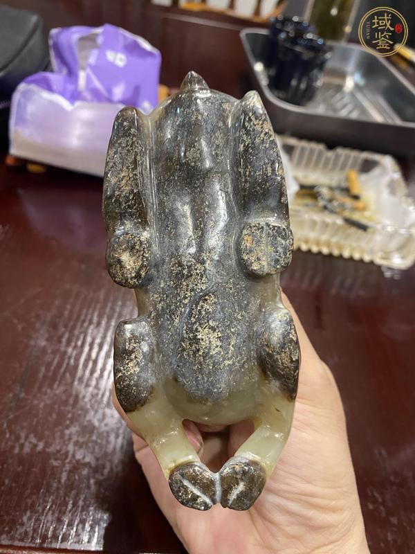 古玩玉器做舊仿古“玉鹿”擺件真品鑒賞圖