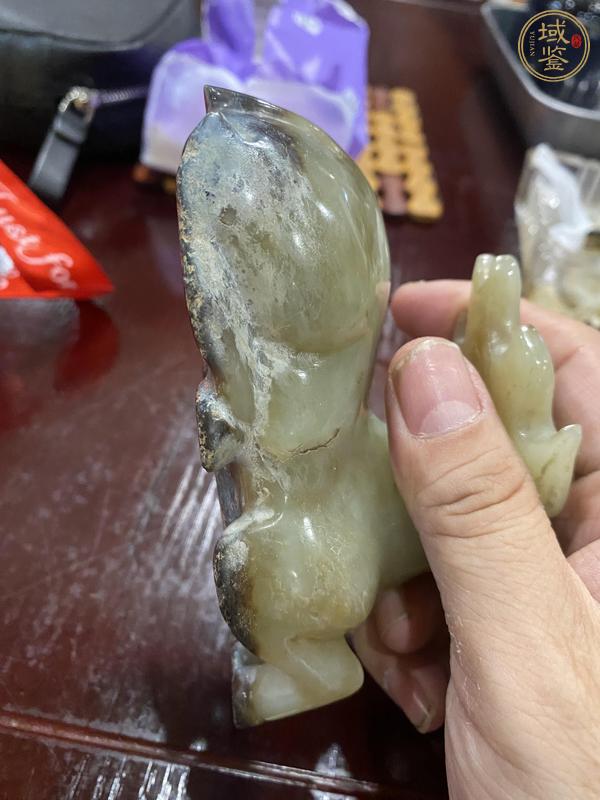 古玩玉器做舊仿古“玉鹿”擺件真品鑒賞圖