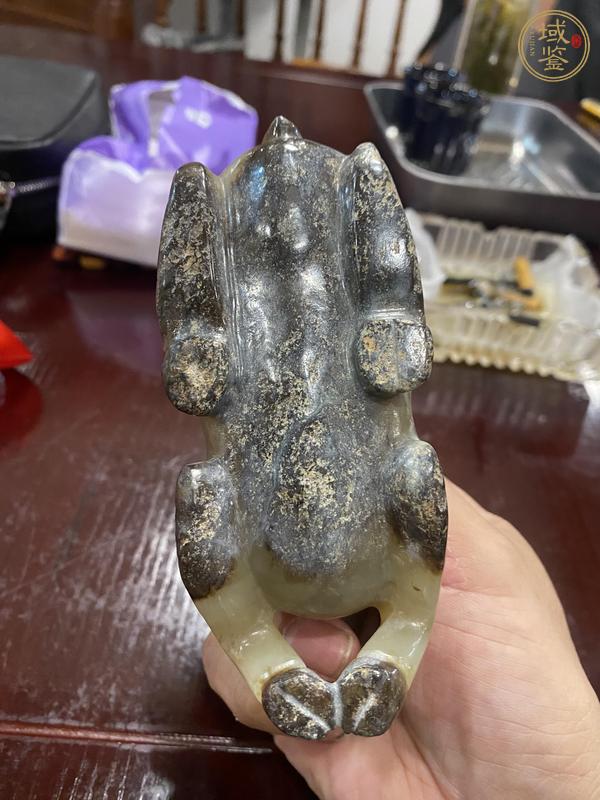 古玩玉器做舊仿古“玉鹿”擺件真品鑒賞圖