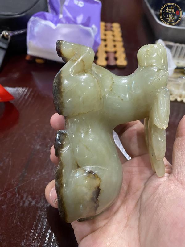 古玩玉器做舊仿古“玉鹿”擺件真品鑒賞圖