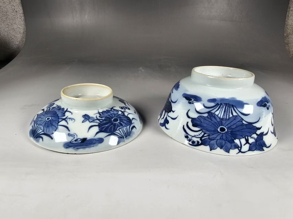 古玩陶瓷清晚期若深珍藏款青花蓋碗拍賣，當前價格2660元