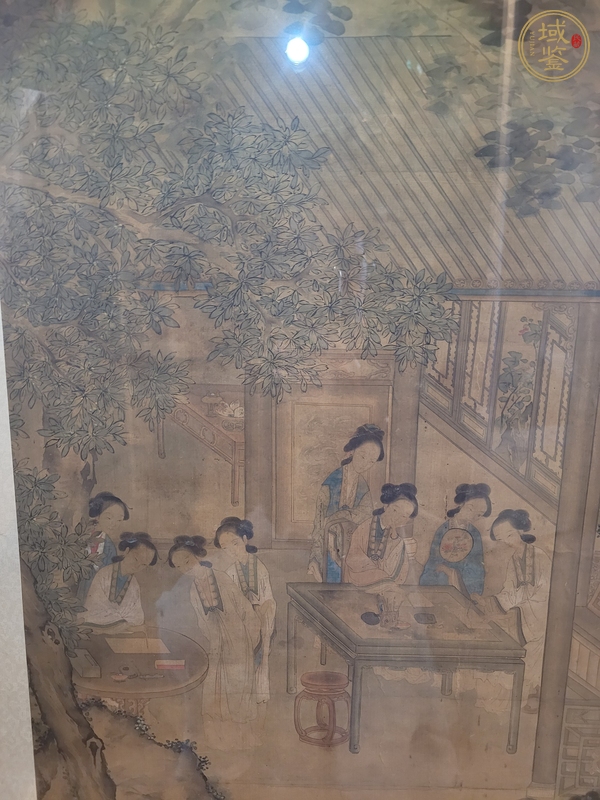 古玩字畫禹之鼎款山水人物立軸真品鑒賞圖