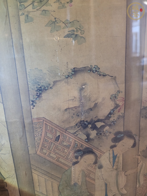 古玩字畫楊琛仕女鏡片真品鑒賞圖