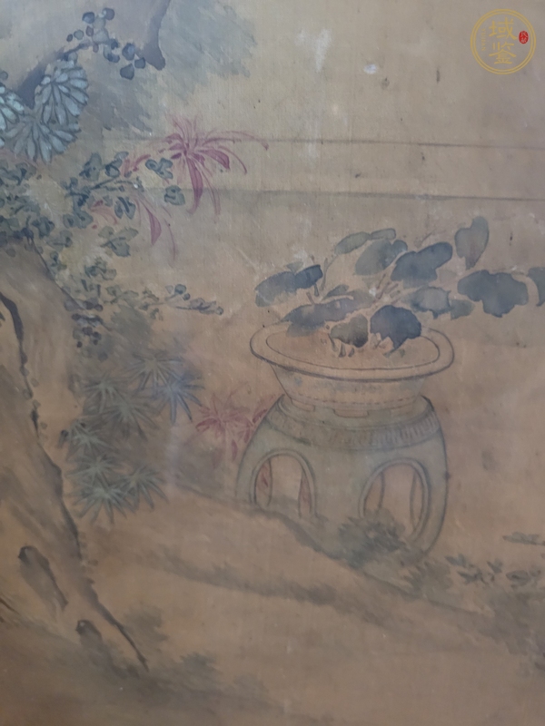 古玩字畫楊琛仕女鏡片真品鑒賞圖