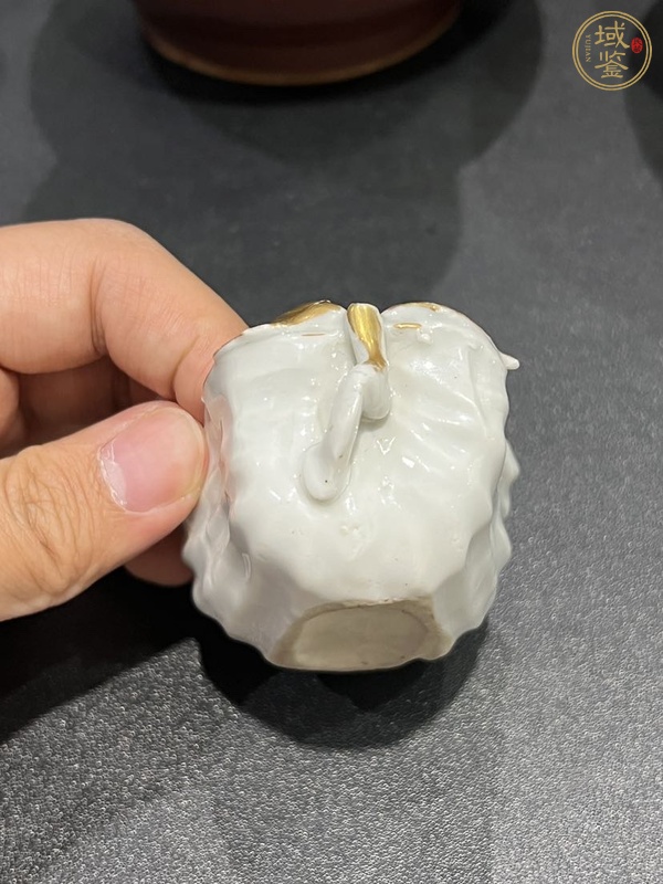 古玩陶瓷白釉佛手洗真品鑒賞圖