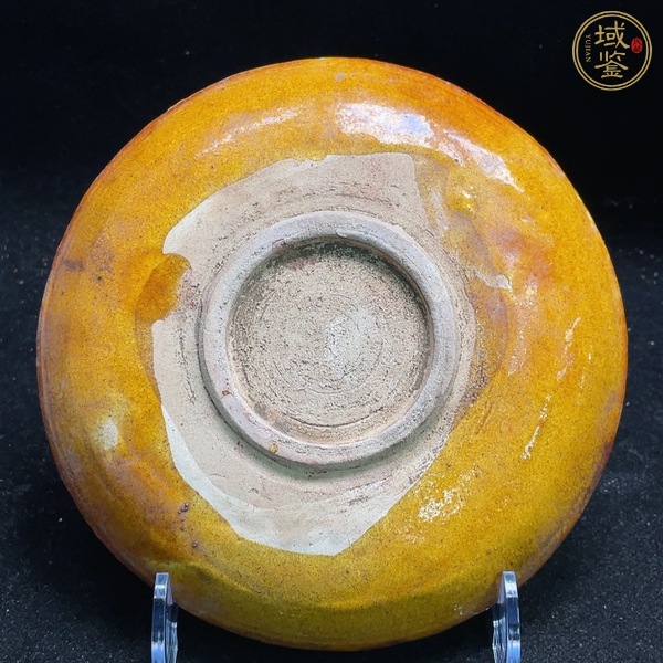 古玩陶瓷遼三彩盤真品鑒賞圖