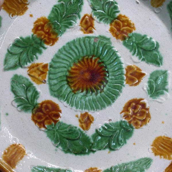 古玩陶瓷遼三彩盤拍賣，當前價格3000元
