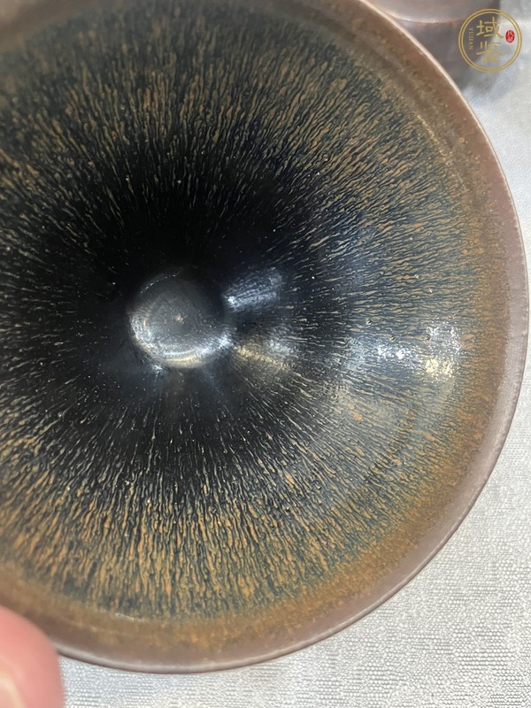古玩陶瓷兔毫窯變建盞真品鑒賞圖