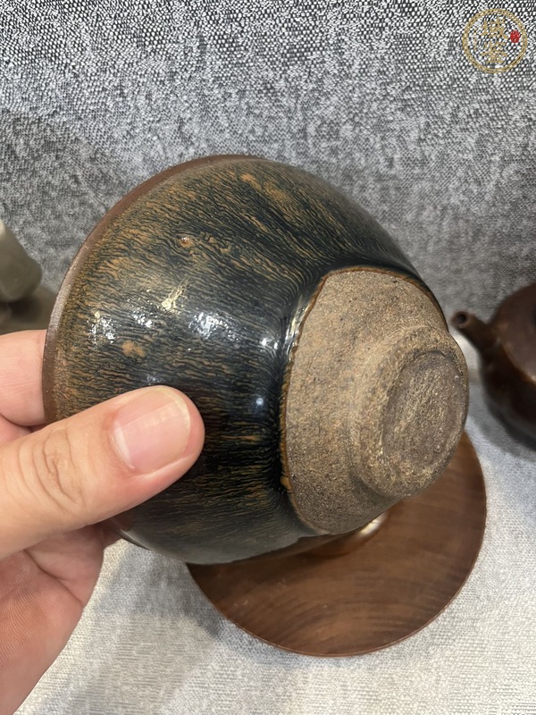古玩陶瓷兔毫窯變建盞真品鑒賞圖