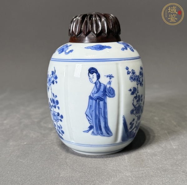 古玩陶瓷康熙青花罐真品鑒賞圖