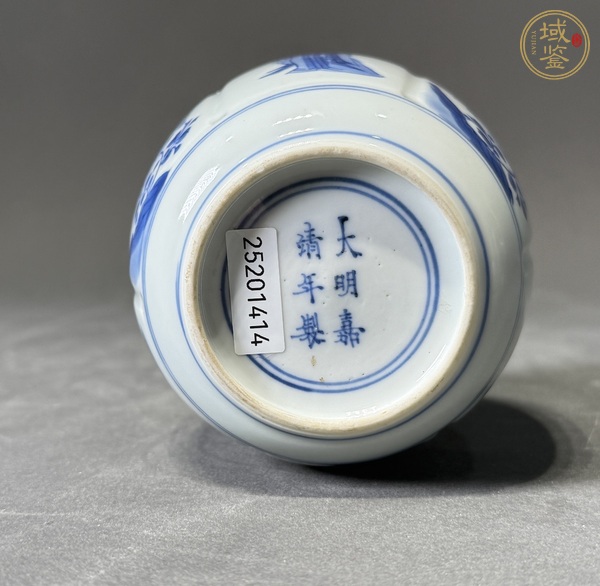 古玩陶瓷康熙青花罐真品鑒賞圖