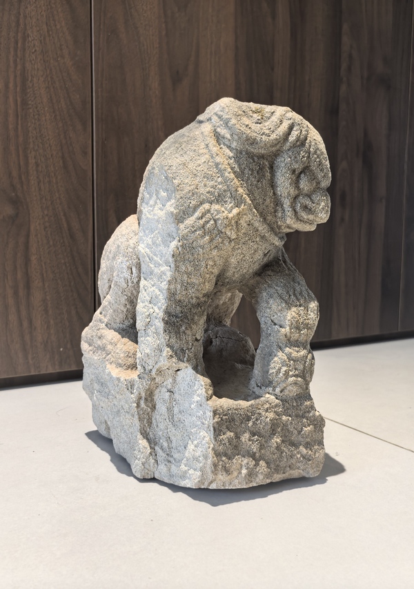 古玩雜項(xiàng)宋元石獅一對(duì)拍賣，當(dāng)前價(jià)格8888元