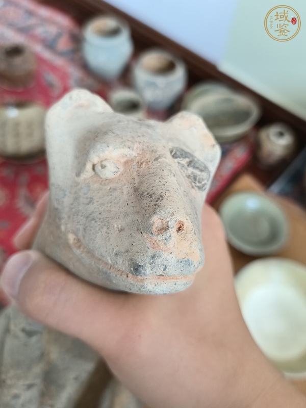 古玩陶瓷兩晉看門狗真品鑒賞圖