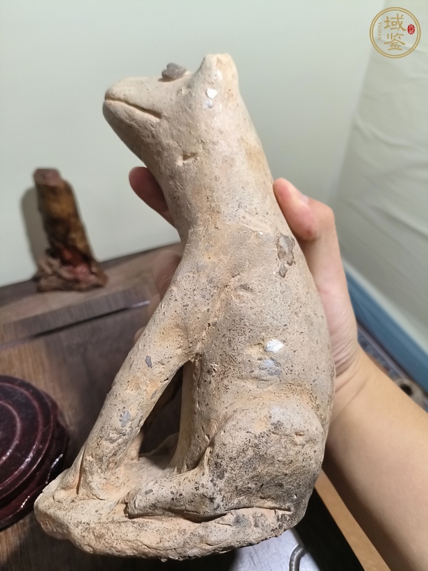 古玩陶瓷兩晉看門狗真品鑒賞圖