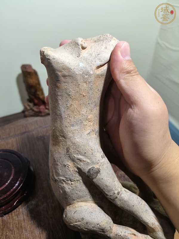 古玩陶瓷兩晉看門狗真品鑒賞圖
