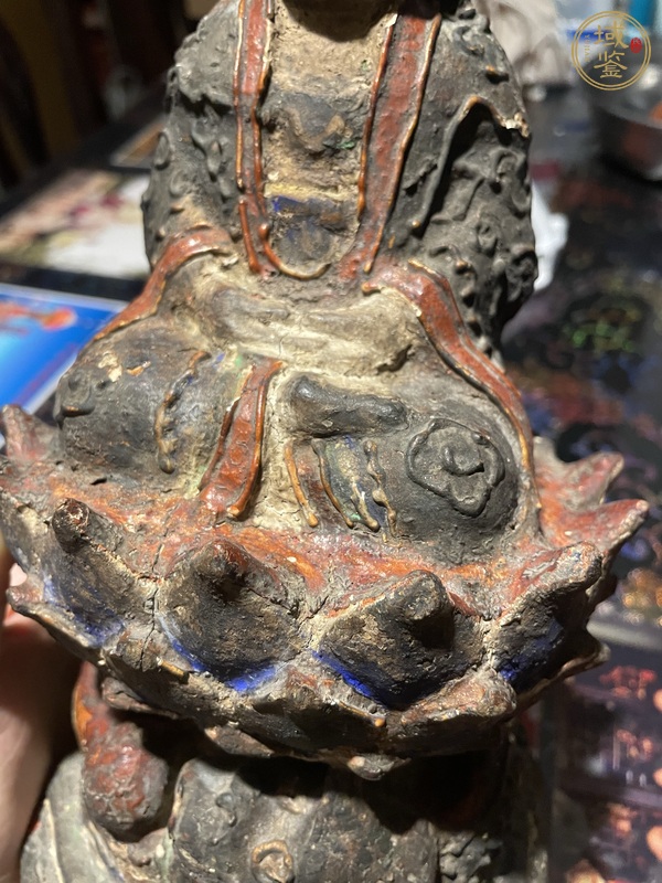 古玩雜項木雕觀音真品鑒賞圖