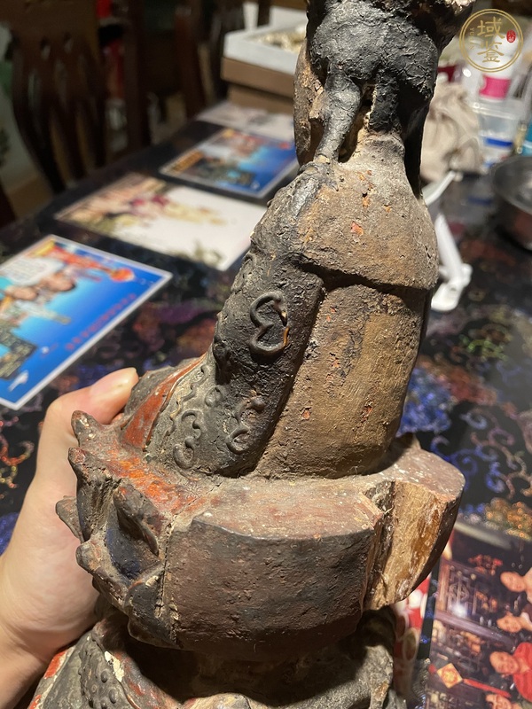 古玩雜項木雕觀音真品鑒賞圖