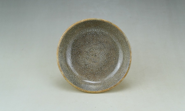 古玩陶瓷元末明初.哥釉水洗（文房雅器）拍賣，當前價格37元