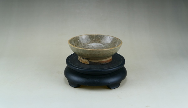 古玩陶瓷元末明初.哥釉水洗（文房雅器）拍賣，當前價格37元
