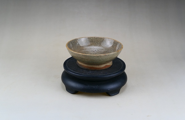 古玩陶瓷元末明初.哥釉水洗（文房雅器）拍賣，當前價格37元