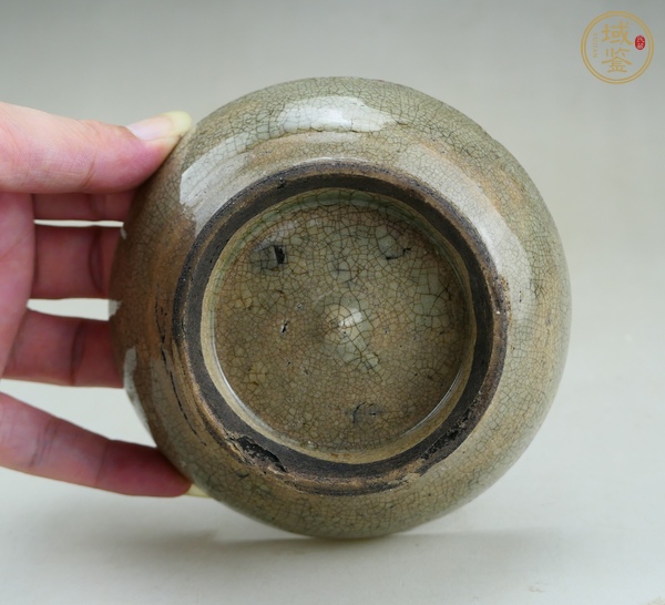 古玩陶瓷哥釉水洗真品鑒賞圖