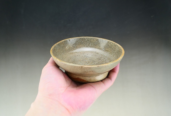 古玩陶瓷元末明初.哥釉水洗（文房雅器）拍賣，當前價格37元
