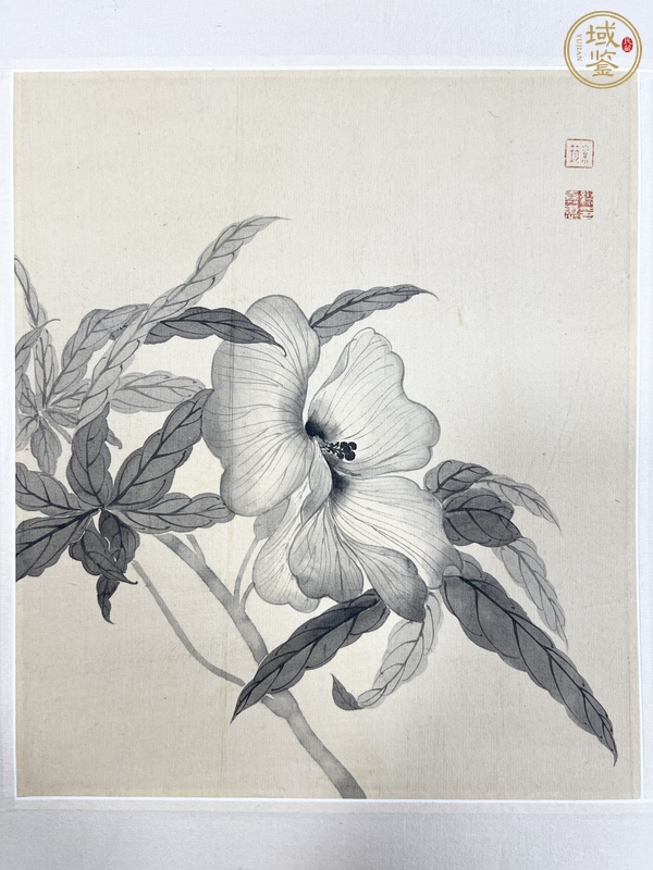 古玩字畫繆嘉惠花卉冊頁真品鑒賞圖