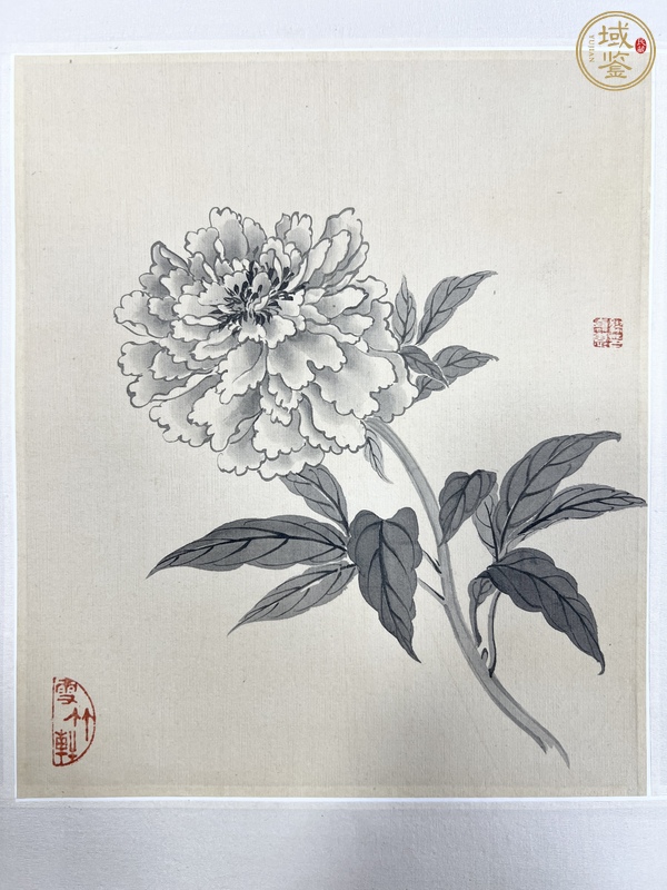 古玩字畫繆嘉惠花卉冊頁真品鑒賞圖
