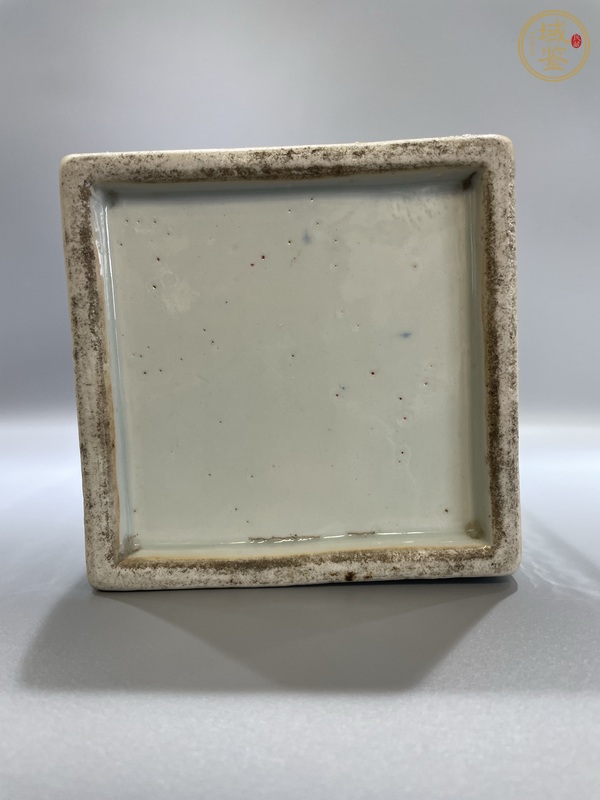 古玩陶瓷清道光 極品青花無雙譜四方瓶真品鑒賞圖