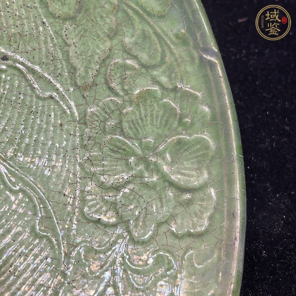 古玩陶瓷遼綠釉印花盤(pán)真品鑒賞圖