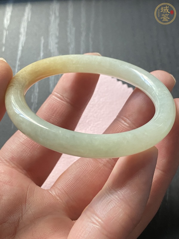 古玩玉器天然翡翠手鐲真品鑒賞圖