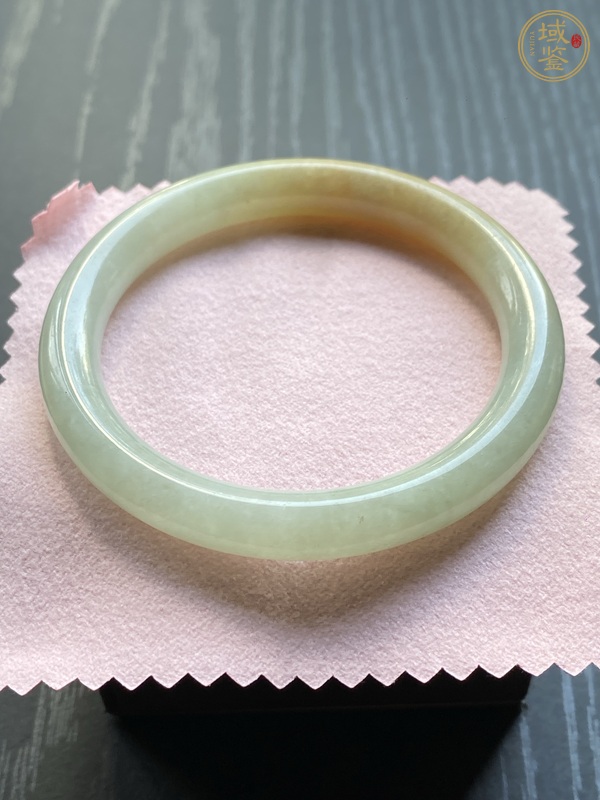 古玩玉器天然翡翠手鐲真品鑒賞圖