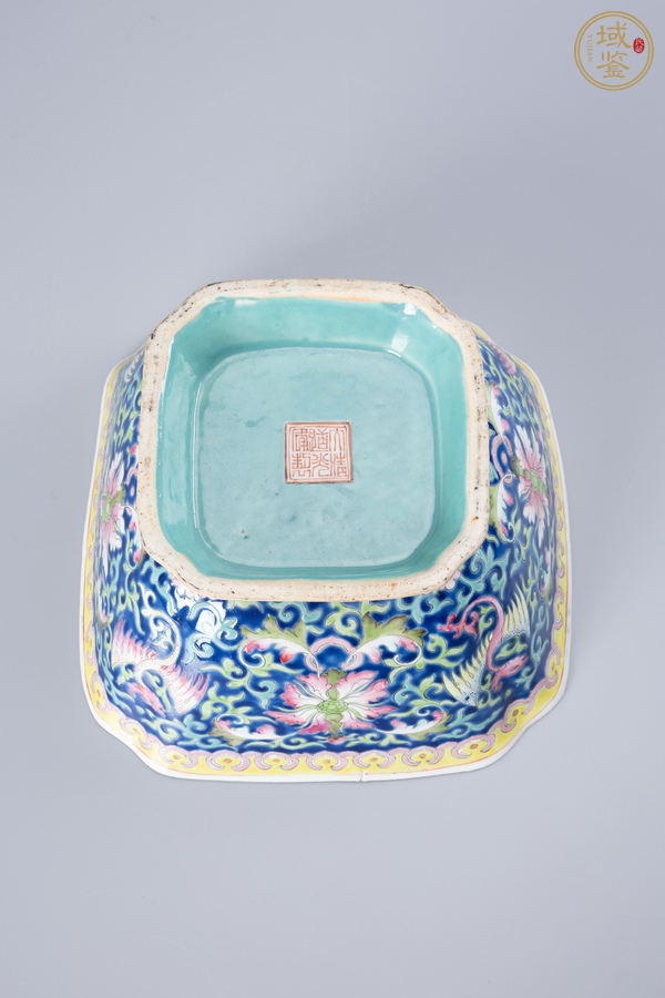 古玩陶瓷晚清細路粉彩高足碗真品鑒賞圖