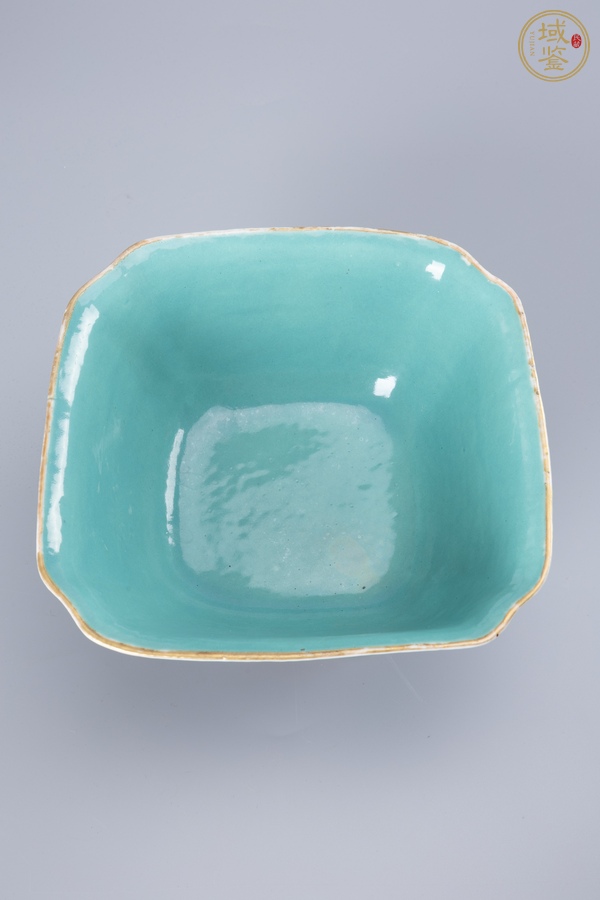 古玩陶瓷晚清細路粉彩高足碗真品鑒賞圖