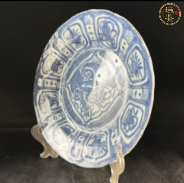 古玩克拉克青花盤真品鑒賞圖
