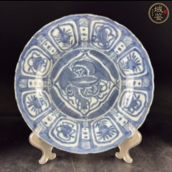 古玩陶瓷克拉克青花盤真品鑒賞圖
