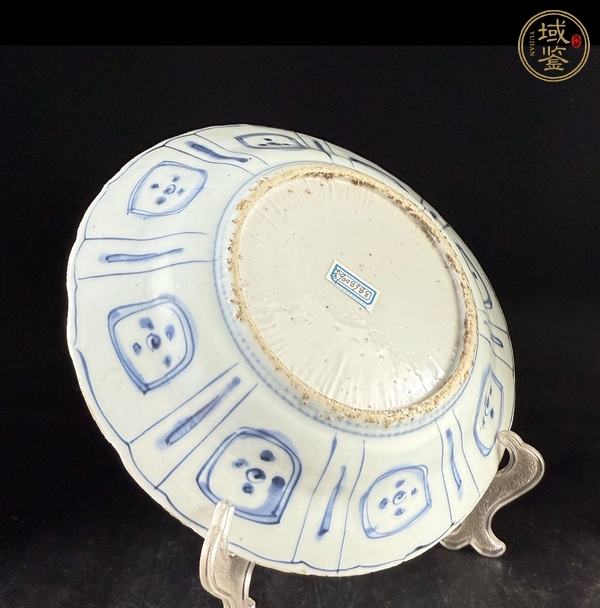 古玩陶瓷克拉克青花盤真品鑒賞圖