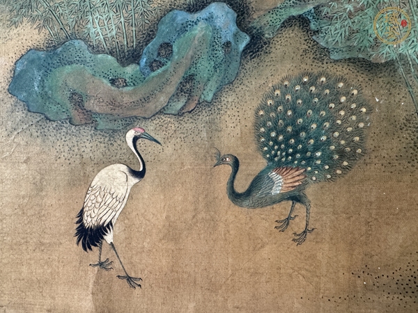 古玩字畫仇英款工筆人物手卷真品鑒賞圖