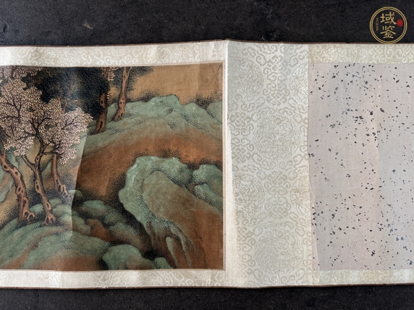 古玩字畫仇英款工筆人物手卷真品鑒賞圖