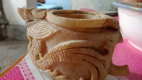 古玩玉器龍杯真品鑒賞圖