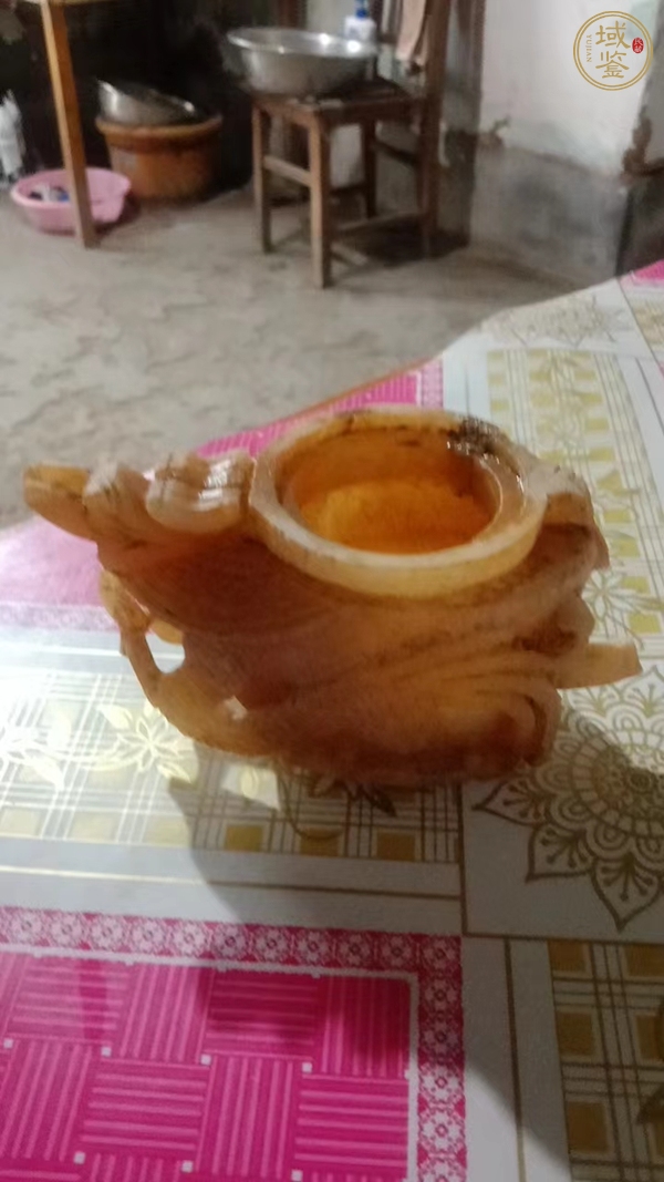 古玩玉器龍杯真品鑒賞圖