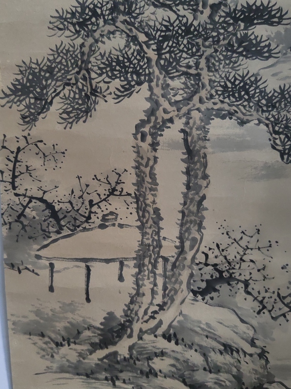 古玩字畫清晚期山水拍賣,當前價格200元