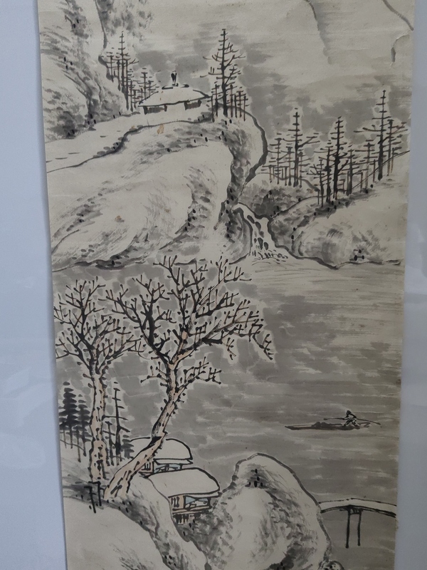 古玩字畫民國《寒江獨釣》拍賣,當前價格130元
