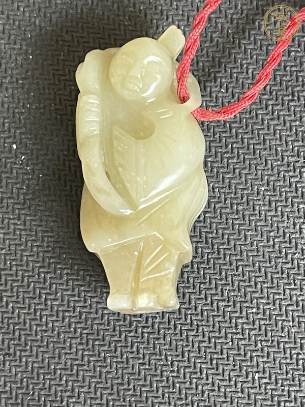 古玩玉器和田玉雕童子真品鑒賞圖